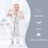 1 x RAW Customer Returns Mosebears Baby Summer Sleeping Bag Cute Cartoon Washable Blanket 0.5 TOG for Girls Boys Sleeveless Pajamas Sleeping Bag - RRP €16.13