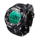 1 x RAW Customer Returns 10 ATM Waterproof Digital Sport Wrist Watch Alarm, Stopwatch, Timer, Dual Time, Black, Strap - RRP €52.8