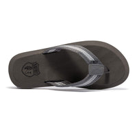 1 x RAW Customer Returns NewDenBer Flip Flops Men s Classic Plush Toe Separator 44 EU, Grey  - RRP €24.19