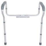 1 x RAW Customer Returns Ejoyous Toilet Support Aid, Aluminum Alloy Height and Width Adjustment Adjustable Walker with Non-Slip Foot Pads for Elderly Disabled Injured - RRP €20.4