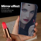 1 x RAW Customer Returns Protective Case for Xiaomi Mi 11 Lite 5G Clear View Flip Case, Mirror Effect Flip Case, Hard Shell, PC PU Leather, Protective Case for Xiaomi Mi 11 Lite 360, Full Body Shockproof, Flip Cover Hybrid Super - RRP €21.6