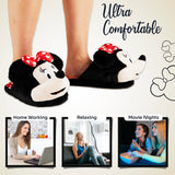 1 x RAW Customer Returns Disney slippers for women - comfortable women s slippers in sizes 34-41 - suitable for teenagers and girls - guest slippers suitable for winter Black Minnie, 38-39  - RRP €22.21