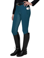 1 x RAW Customer Returns FitsT4 Women s Silicone Riding Leggings with Cell Phone Pocket and Belt Loops - RRP €37.99