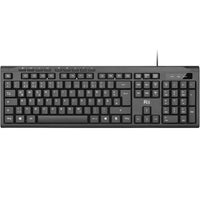 1 x RAW Customer Returns Rii Wired Keyboard, PC Keyboard USB, Business Slim Keyboard with Cable for Computer, Laptop, Mac, Windows, macOS, QWERTZ German Layout Black - RRP €12.6