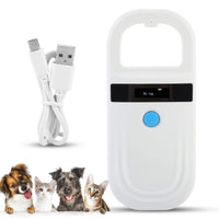 1 x RAW Customer Returns Pet ID Reader, Rechargeable Pet Microchip Scanner Pet Chip ID Scanner Animal Handheld Reader Pet Tag Display for ISO 11784 11785, FDX-B and EMID, Pet Tag Scanner for Animal - RRP €27.69