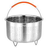 1 x RAW Customer Returns Steamer Basket for Instant Pot, Vegetable Steamer Basket, Stainless Steel Steamer Basket Insert for Pots 8qt  - RRP €28.99