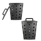 1 x RAW Customer Returns 17 L Garden Composter - Compost Bin for Organic Waste - Exterior Bucket with Lid - 100 Natural Fertilizer Manufacturing - 35 x 28 x 28 cm - Plastic - Gray - RRP €34.99