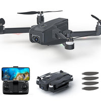 1 x RAW Customer Returns GPS Drone with Camera for Adults 4K SONY IMX Camera,Brushless AIdrone with Auto Return Home,Under 250g,Drones for Adults 5GHz Wifi FPV Video drone for Beginner,RC Quadcopter with Smart APP,Follow Me - RRP €107.89