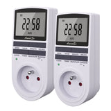 1 x RAW Customer Returns Awootsv Digital Daytime Timer Electric Timer with LCD Display and Random Mode Pack of 2  - RRP €20.4