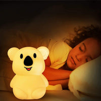 1 x RAW Customer Returns Tekemai Night Light, Children s Night Light, Bedside Lamp for Children, Multicolor Light with Remote Control, Shatterproof, Adjustable Brightness and Color, Timing Function - Big Koala - RRP €26.54