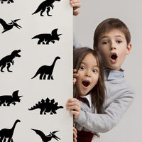 2 x Brand New Dinosaur Wall Stickers, Kids Room Wall Art, Nursery Decor, Dino Stickers, Removable Vinyl Pattern, Bedroom Mural, Baby Bedroom Decoration, Living Room - RRP €40.8