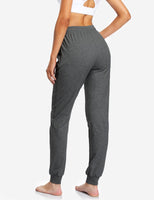 4 x Brand New SAFORT 71cm inseam women s jogging pants made of 100 cotton, leisure sweatpants, training pants gym with 3 pockets, high waist jogger running pants, dark grey, XL - RRP €141.04