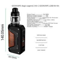 1 x RAW Customer Returns GEEKVAPE Aegis Legend 2 Kit Geekvape L200 Aegis Legend 2 Kit 200W with Z sub ohm 2021 Tank 5.5ml no nicotine no liquid - RRP €61.5