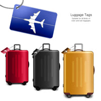 1 x Brand New Luggage tag suitcase, Foonii PU leather luggage tag, travel luggage tag, travel luggage storage tag, name tag 10 pack - aluminium , multi-coloured - RRP €12.1