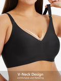 5 x RAW Customer Returns HBselect Womens Wireless Bra Womens One Smooth U Underwire Bra Black XXL - RRP €124.95