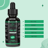 1 x RAW Customer Returns CBD OIL Pure CBD oil 40 10ml 4000mg CBD-infused hemp oil base 0 THC mint extract 400 drops of PREMIUM Cannabidiol Rich in fatty acids Manufactured in EU GMP - RRP €25.2