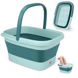 1 x RAW Customer Returns DEANIC Foot Bath Foot Bath with Massage Foldable Foot Bath, Foot Tub Foot Bath with Massage, With Handle Portable Foot Massage Blue  - RRP €27.26