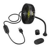 1 x RAW Customer Returns 5V 1A Headrest Car Fan, Ymenow Portable USB Fan Vehicle Fan 360 Rotation Cooling Car Fan Desk Fan with 3 Speeds for Car Back Seat Dashboard Home Office Pets - RRP €19.99