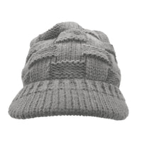 57 x Brand New Women s winter hat, beanie hat, winter knitted hat, peaked cap, ponytail hats, hats caps for knitted baseball cap, hat with braids, hole light grey  - RRP €573.99