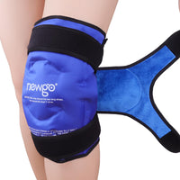 1 x RAW Customer Returns NEWGO XXL Large Ice Pack for Knee Replacement Surgery, Reusable Gel Cold Pack to Wrap the Entire Knee for Knee Injuries, Pain Relief, Swelling, Bruises Blue-2 Pack  - RRP €44.36