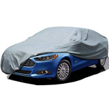 1 x RAW Customer Returns Leader Accessories 3-layer breathable full garage car cover, lightweight full garage car cover for indoor use notchback-430x160x115cm, light grey  - RRP €31.99