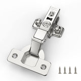 1 x RAW Customer Returns Furniware 10 pieces center stop cabinet hinges, opening angle 110 with hydraulic spring, perfect soft close kitchen cabinet hinges, cup drilling distance 45mm, for kitchen cabinet, wardrobe - RRP €27.22