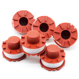 1 x RAW Customer Returns SWNKDG 6 pieces thread spools for Einhell lawn trimmer GE-CT 36 30 Li E Solo replacement thread spool length 8 m, diameter 2 mm  - RRP €21.99