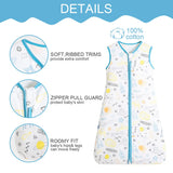 1 x Brand New Taotigzu 0.5Tog Baby Sleeping Bag Cotton Sleeping Bag Summer Girls and Boys, Sleeveless Baby Sleeping Bag Length 65-90cm for Baby from 0 to 18 Months L, Windmill  - RRP €19.99