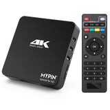 1 x RAW Customer Returns Multimedia Player for TV, MYPIN Media Player HDMI 4K 60hz MP4 Support 8TB HDD 256G USB SD Card HDMI AV Output for HDTV PPT MKV AVI MP4 H.265-Support Advertising Subtitles Timing - RRP €82.99