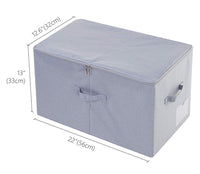 1 x RAW Customer Returns Amonsen 60L Extra Large Quilts Comforter Blankets Duvets Storage Bin with Lid, Dustproof Storage Box for Seasonal Bedding, Light Gray - RRP €22.4