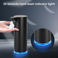 1 x RAW Customer Returns Soap Dispenser Automatic Stainless Steel Foam Soap Dispenser Electric - LAOPAO Soap Dispenser Set IPX5 Waterproof USB-C Charging with Sensor Infrared Motion Sensor for Kitchen Bathroom Black  - RRP €34.27