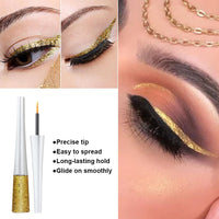 1 x Brand New Colors Glitter Liquid Eyeliner,Diamond Shimmer Eyeliner,Liquid Glitter Eyeliner,Long Lasting Glitter Eyeshadow,Waterproof Eyeliner Set,Liquid Eyeshadow,Yellow,5g - RRP €15.6