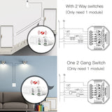 1 x RAW Customer Returns MoesGo ZigBee Mesh Smart Alexa Dimmer Switch Module, for Wireless Dimmer Light Switch Flush-Mounted Relay, Compatible with Smart Life Tuya App, Alexa and Google Home, 1 2 Way Tuya ZigBee Hub Required  - RRP €21.07