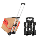 1 x RAW Customer Returns 40kg 88lbs Hand Truck, Lightweight Compact and Durable Aluminum Alloy Sack Truck, for Luggage, Personal Items, Travel, Moving and Office Use - RRP €33.43