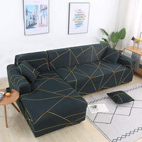 1 x RAW Customer Returns Mingfuxin Sofa Slipcovers, Elastic Stretch Sofa Covers Throws, Sectional Sofa Covers Corner Sofa Slipcover Furniture Protector with 2 Pieces Pillowcase for 3 Seater 3 Seater L-shaped Sofa - RRP €58.99