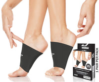 6 x Brand New Physix Gear Sport Compression Socks for Arch Support, Alternative to Gel Insoles, Plantar Fasciitis Splint, Flat Foot Insole, Orthopedic Shoes 1 Pair Black S  - RRP €59.16