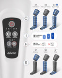 1 x RAW Customer Returns RENPHO leg massager with heat function, compression massager for legs, feet, calf massager with 6 modes 3 intensities to relax the muscles. Christmas gifts for mom dad - RRP €119.99