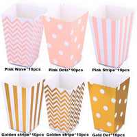 1 x RAW Customer Returns jsysj 60 Pieces Popcorn Boxes, Children s Small Striped Popcorn Bags, Paper Candy Bar Bag, Party Paper Bag, Snack Box for Home, Wedding, Movie Night or Party - RRP €14.89