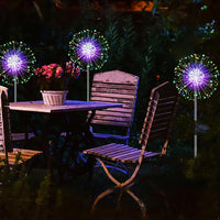 1 x RAW Customer Returns Redefun 2pcs 120 LED Solar Firework Lights 60 Copper Wire Lights 8 Modes Outdoor Garden Stake Lights Waterproof for Lawn Yard, Courtyard, Wedding Decoration Multicolor  - RRP €22.8