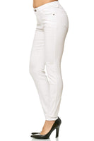 1 x RAW Customer Returns Elara Women s Pants Jeans Stretch Chunkyrayan White G09-1 White 52 6XL  - RRP €31.99