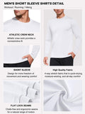 1 x RAW Customer Returns Men s 3-Pack Long Sleeve T-Shirts, UPF 50 UV Quick-drying Functional Shirt Running Shirts, Breathable Long Sleeve Sports Shirt Gym Shirt Outdoor Workout Fitness Top for Men White-3P09-L - RRP €34.99