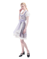 1 x RAW Customer Returns FCCAM Dirndl ladies traditional dress ladies dirndl for women includes dirndl blouse ladies traditional dress apron dirndl complete set cheap, floral L - RRP €36.36