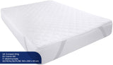 1 x RAW Customer Returns Utopia Bedding Quilted Mattress Topper 160 x 200 cm, Soft Microfiber Mattress Cover, Quilted Mattress Protector With Elastic Bands, 4 Corner Elastics Stretchable Up to 30 cm White  - RRP €21.49