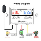 1 x RAW Customer Returns KETOTEK Digital Thermoregulator with Probe, Humidity and Temperature Controller, 220V Thermostat Module Heating Cooling Controller for Egg Incubator Homebrew Greenhouse - RRP €31.25