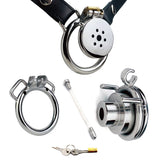 1 x RAW Customer Returns Kuaecr New Negative Series Stainless Steel SM Bondage Chastity Cage with Metal Penis Plug Cage Snap Ring Cock Cage Male Chastity Device Men Gay Toy Silicone Catheter - Ring 50mm  - RRP €55.67