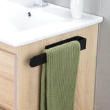 1 x RAW Customer Returns Taozun towel rail without drilling 30 cm towel rail black stainless steel guest towel rail self-adhesive bath towel rail for gluing for bathroom and kitchen - RRP €12.1