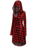 1 x Brand New chuangminghangqi Renaissance Costume Women s Robe Lace-up Medieval Dress with Hood Long Sleeve Retro Gothic Cosplay Halloween Carnival M, Red Control  - RRP €10.07