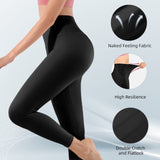 1 x RAW Customer Returns Oielai Leggings for Women High Waist, Soft Push Up Leggings Yoga Long Leggings Slim Sports Leggings with Inner Pocket, Black, M - RRP €18.23