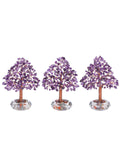 3 x Brand New Jovivi Chakra Crystal Tree Gemstone Tree of Life with Glass Base Bonsai Tree Crystal Money Tree Feng Shui Decoration for Home Office - RRP €61.2