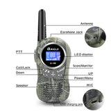 1 x RAW Customer Returns QNIGLO Q168Plus Rechargeable Children s Walkie Talkie 3 Units, 8 Channels Two-Way Communication 2Km Long Range, Spy Equipment, Party Gift Toy for Children 3-12 Years Camouflage 3Pack  - RRP €59.14